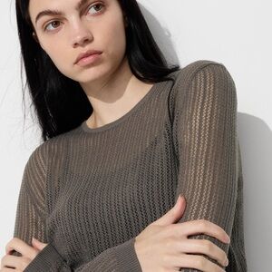 Wool Blended Lace Sweater